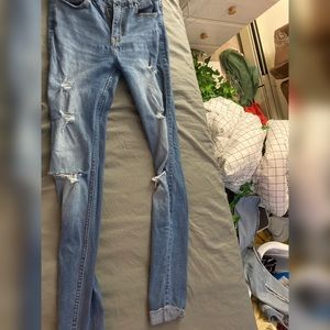 Ripped Skinny jeans High waisted